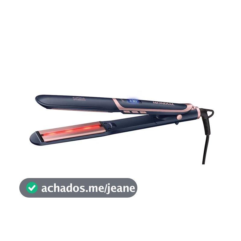 Prancha Alisadora Infrared P-01-IR Tourmaline Íon Mondial