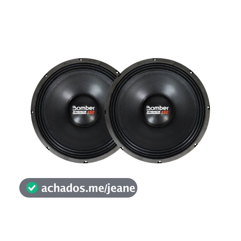 Par Alto Falante Bomber Atrack 15 Pol 1100w Rms 4 Ohms
