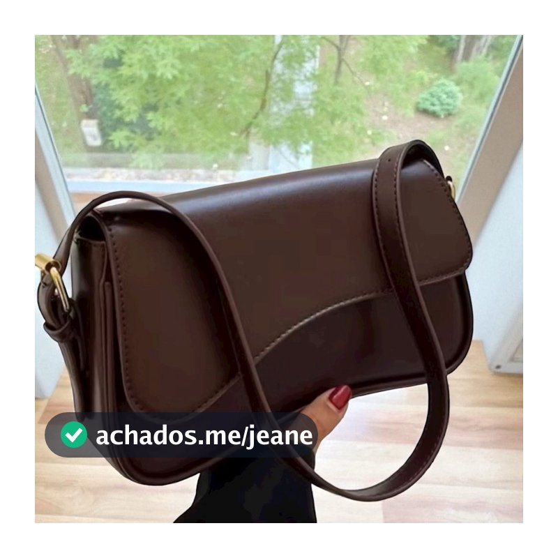 Bolsa Feminina de Ombro Estilo Baguete Blogueira Gringa Novidade