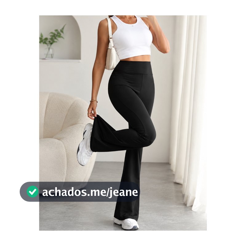 Calça Legging Feminina Flare Suplex Bailarina LaMovie Academia Treino Yoga Tecido Premium