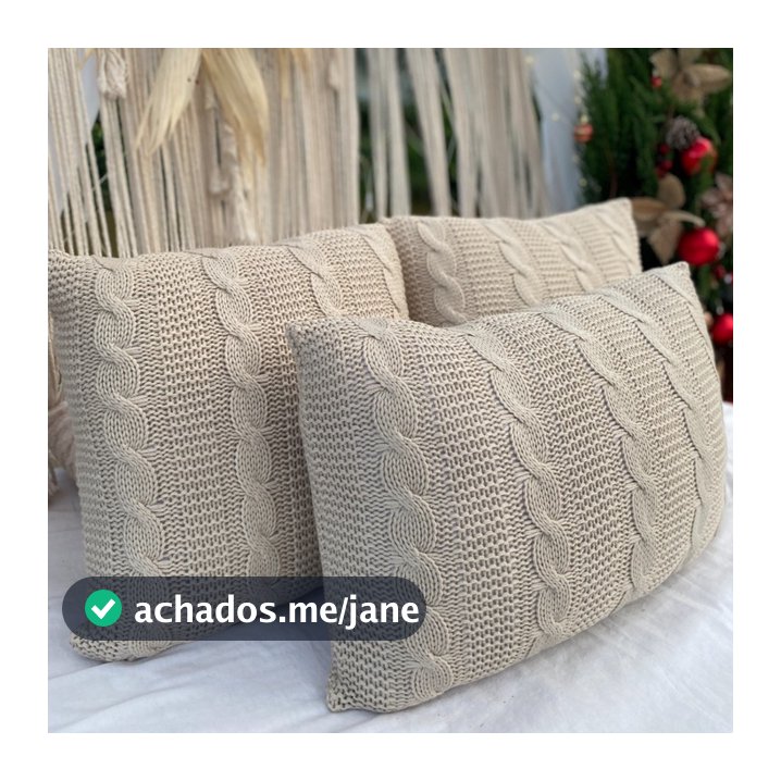 Capas De Almofada Sala Sofa Cama Decorativa Trico C/zíper NOVA YORK 45x45 50x50 60x40 50x30cm