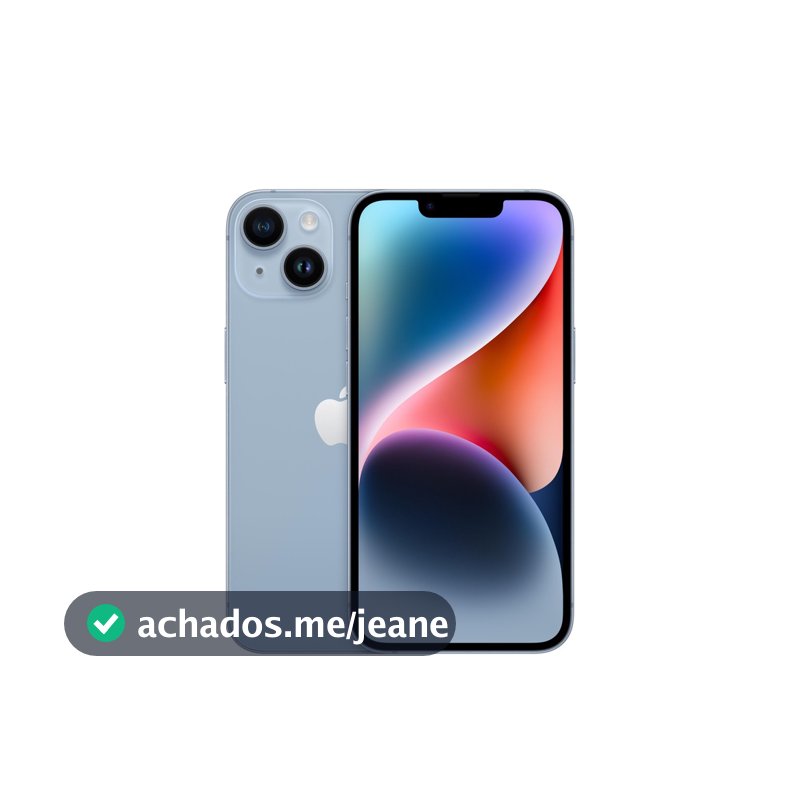 Usado: iPhone 14 128GB Azul Bom - Trocafy - Apple