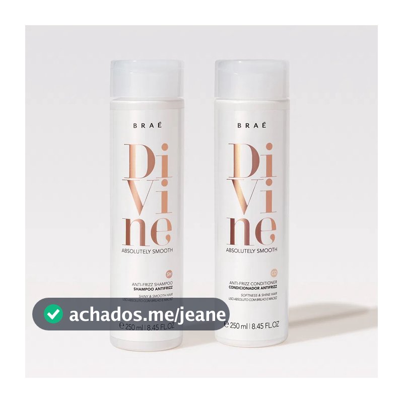 Kit Braé Divine Duo Shampoo e Condicionador - 2x250ml