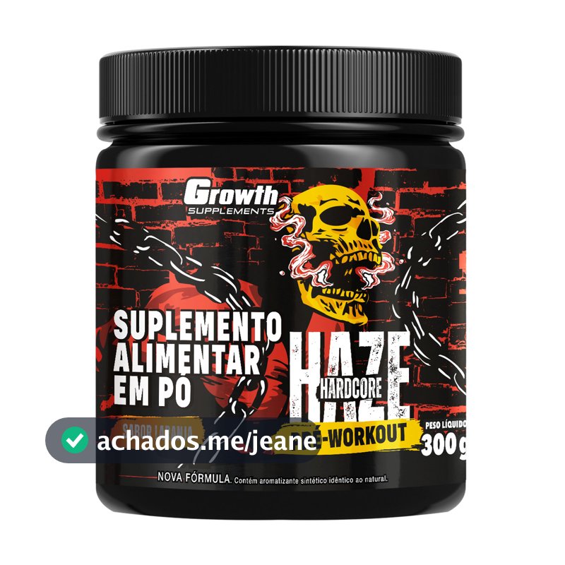 Pré-treino Haze Hardcore 300g Growth Supplements