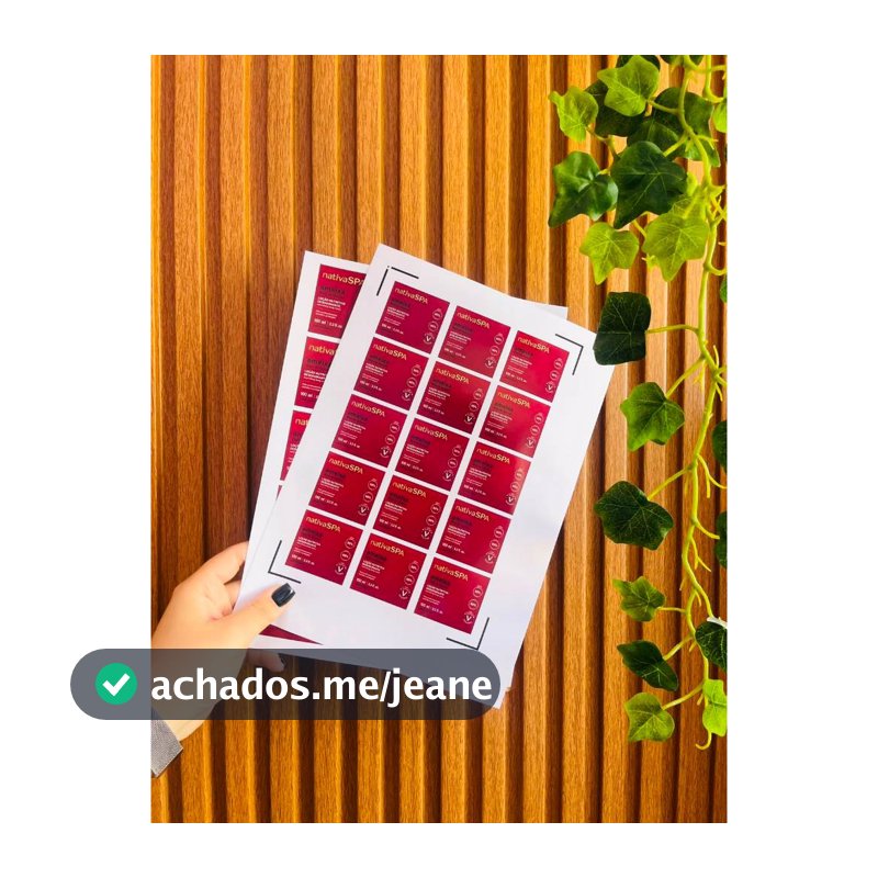 Etiqueta Adesiva Personalizada para Loção 100 ml | Kit com 15 Unidades