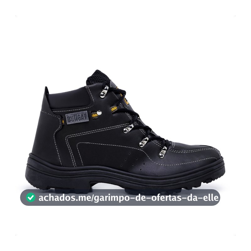 Bota Masculino Coturno Bullgat Cano Médio Motoqueiro Da Moda