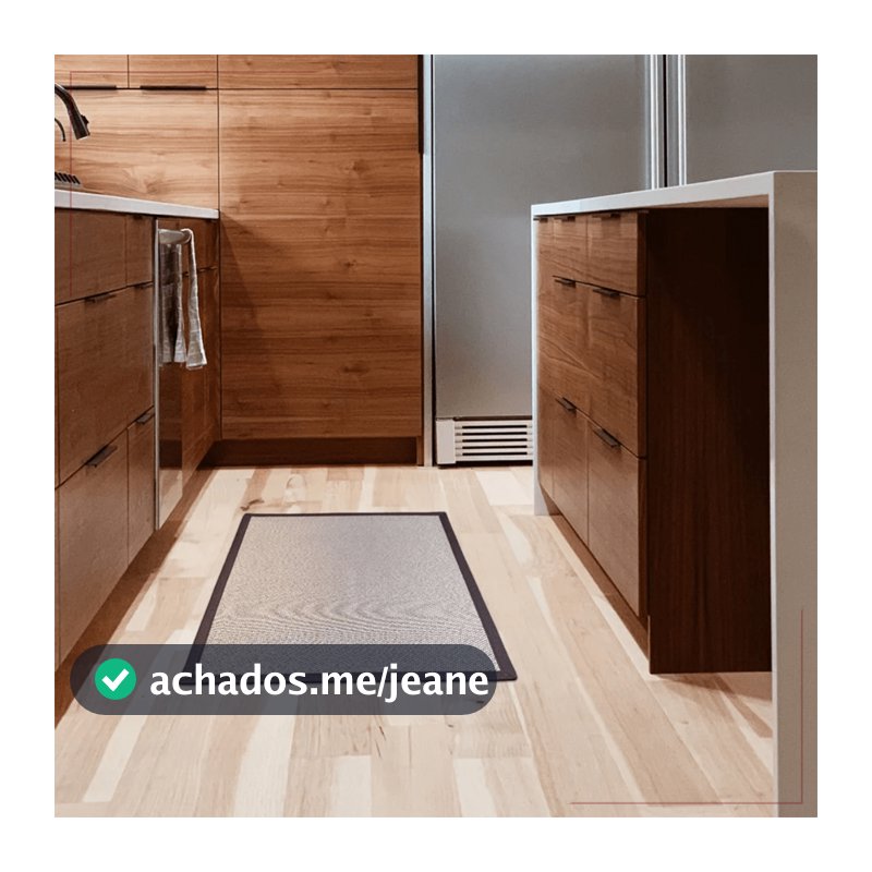 Tapete de Cozinha 50x70cm Antiderrapante Multi Kacyumara Cor Amend Bege Lavanderia Area Gourmet