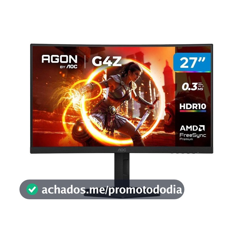 Monitor Gamer Curvo AOC Gaming C27G4Z/P 27" Full HD 300Hz 0,3ms HDMI C27G4Z/P/57