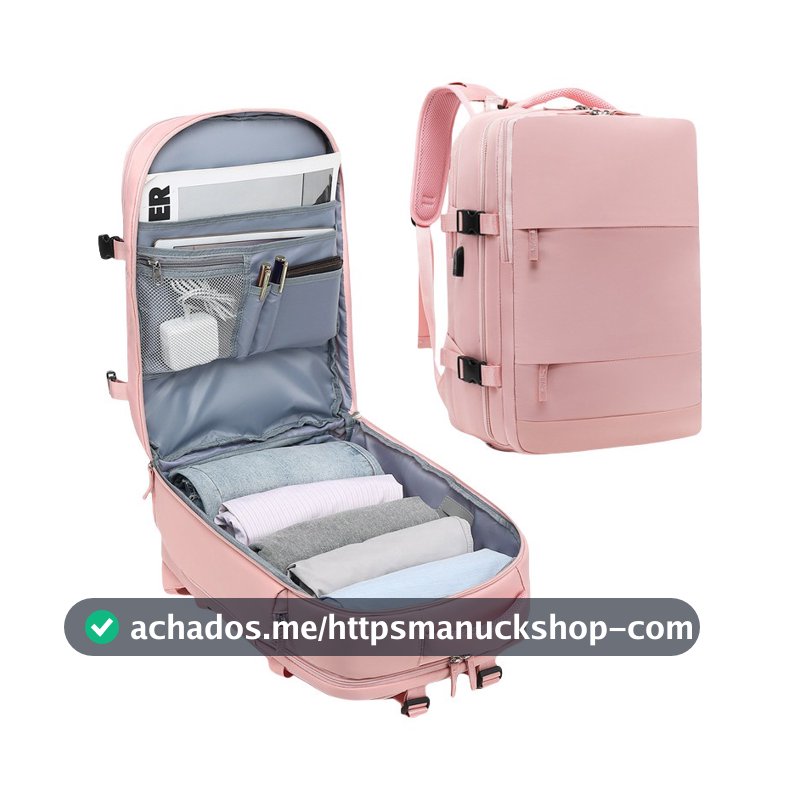 Mochila Viagem Feminina Masculinas Multifuncional Reforçada Resistente À água Notebook Impermeável Viral