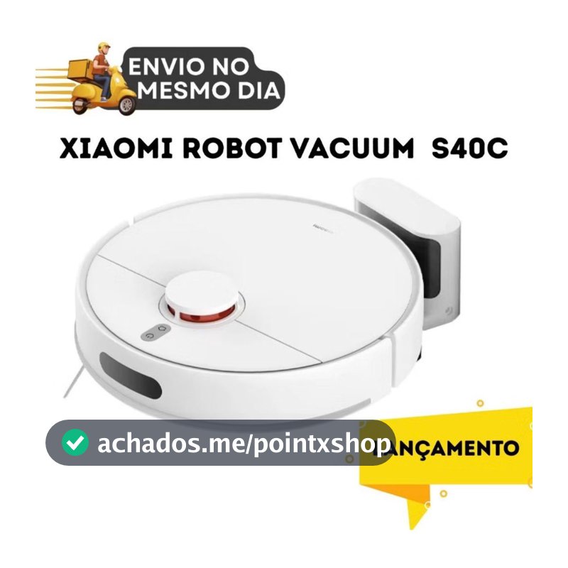 Robô Aspirador Xiaomi S40c Inteligente Aspira E Passa Pano
