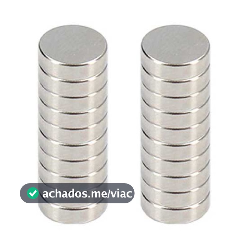 Ímã de neodímio 10x1 10x1,5 10x2 10x3 10x4 10x5 10x6 10x8 10x10 mm 20 peças super ímas potente disco