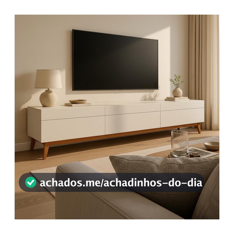 Rack Classic I 3 GV Branco Acetinado 218 cm