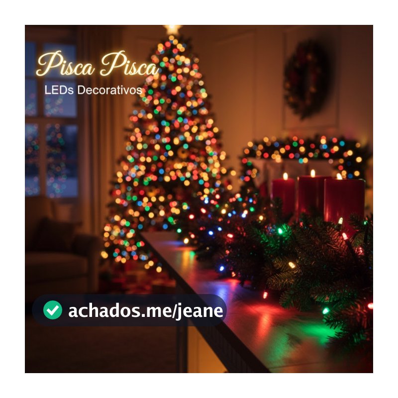Luz de Natal LED Pisca Pisca Decorativo Cascata Iluminação Natalina para Casa, Árvores, Fachada e Festas
