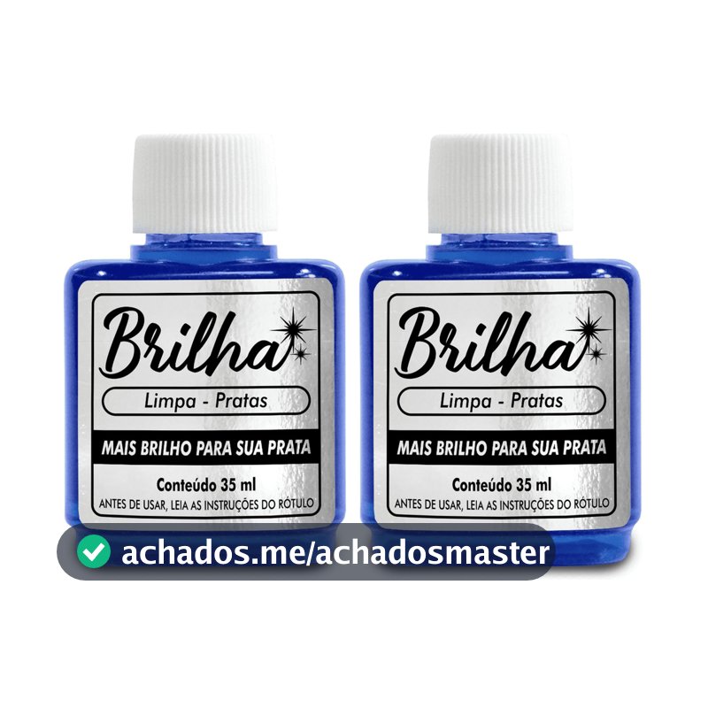 Kit 2 Unidades Limpa Pratas Brilha 35ml - Pronta Entrega