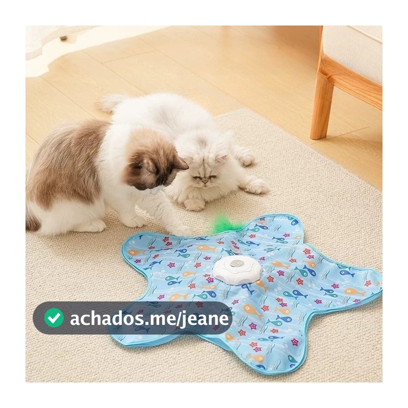 Brinquedo Interativo para Gatos Automático 360° Recarregável Antiestresse