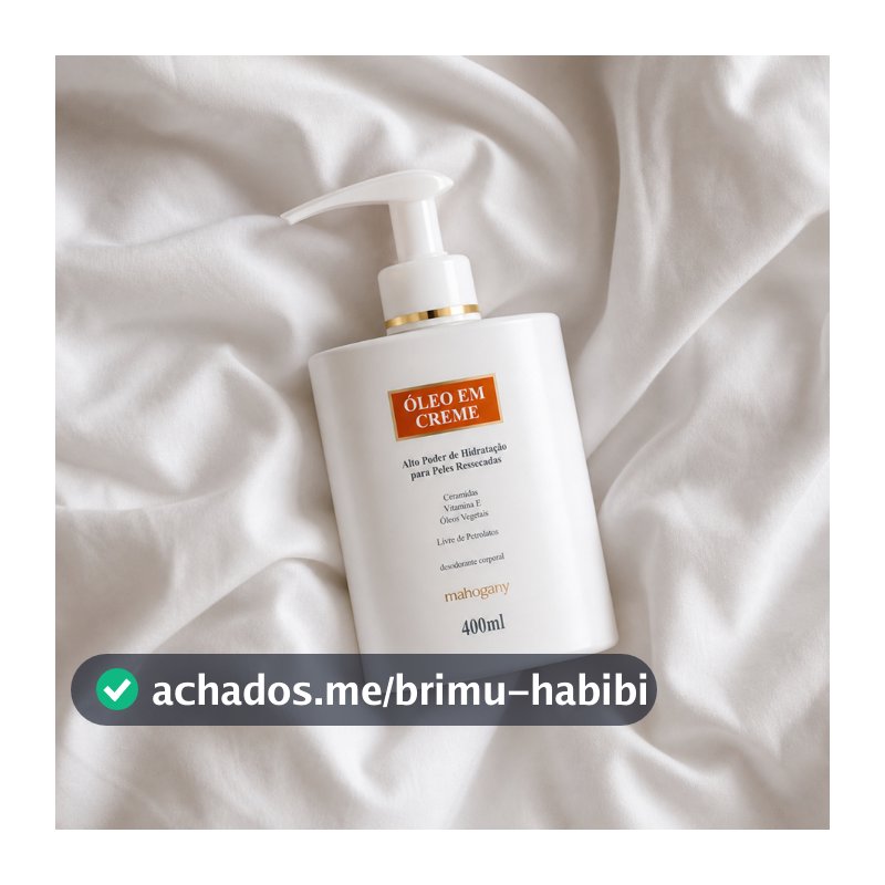 Hidratante Óleo Em Creme Pós Banho 400ml Mahogany