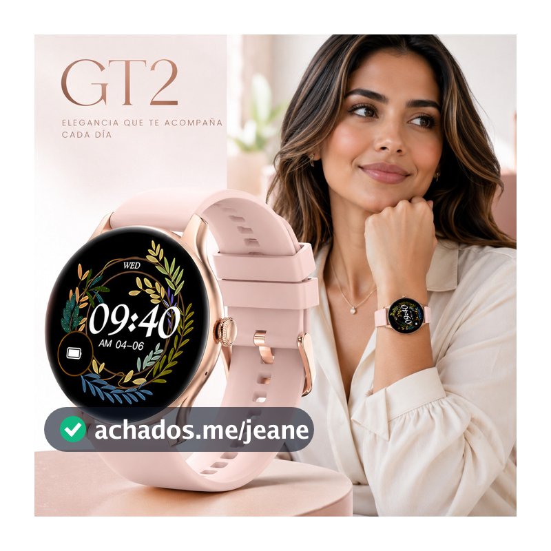 Smartwatch Masculino Feminino GT2 Bluetooth 5.3 Esporte Monitor Saúde 2 Pulseiras