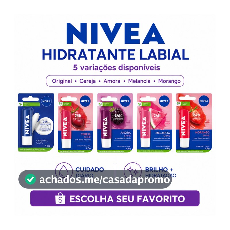 Hidratante Labial Lip Care Essential Care 4,8g Nívea