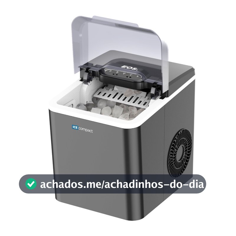 Máquina de Gelo 12 kg Ice Compact cinza EMG04 - EOS