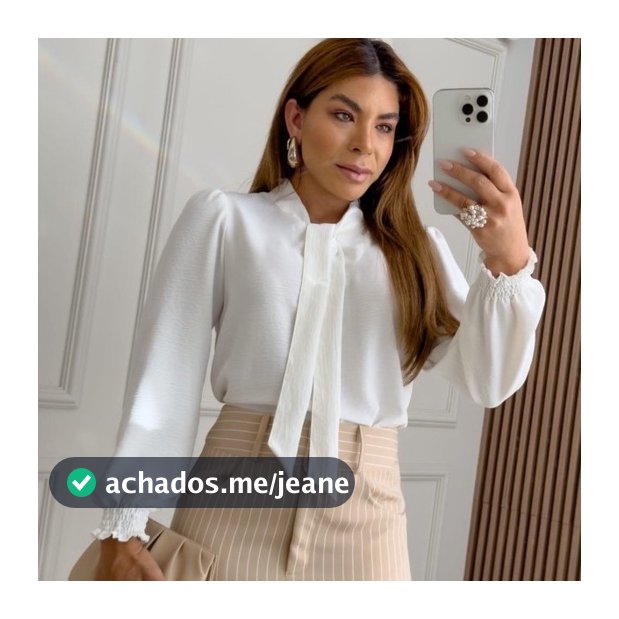 Blusa Manga Longa princesa 👸 Com  Gola de Laço Moda Feminina Evangélica