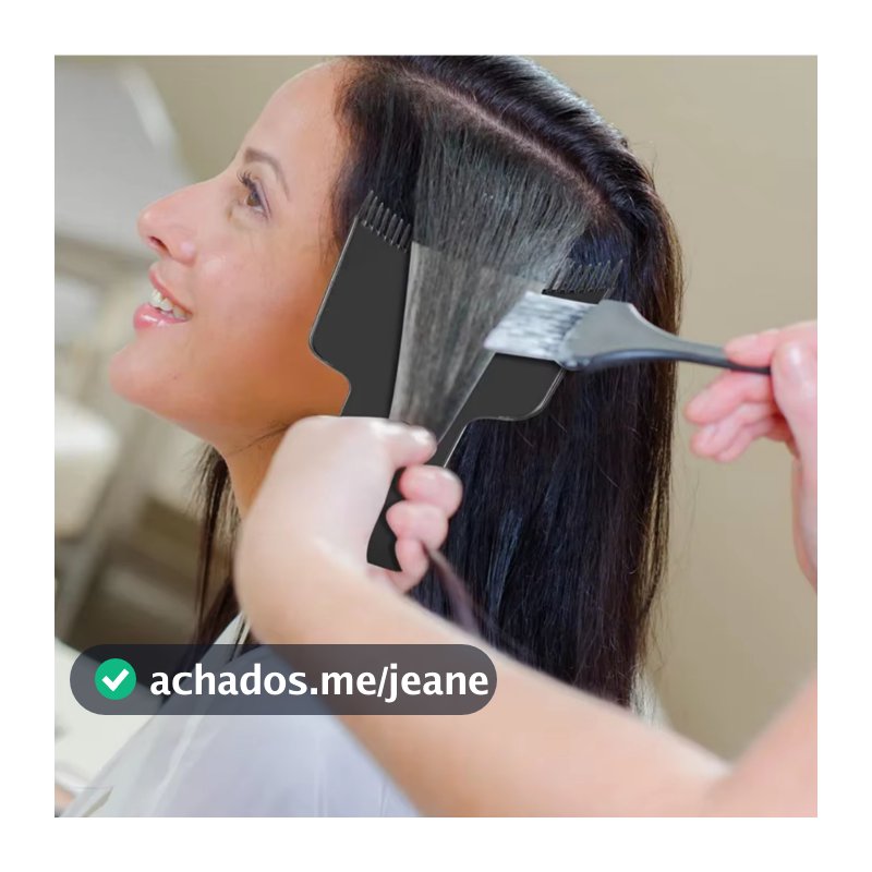 Plaquete Placa Dentada Para Mechas Luzes Cabelereiro Barbeiro Salão De Beleza Profissional
