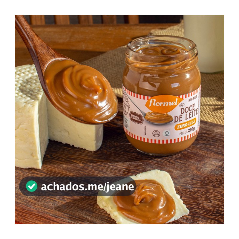 Doce De Leite Cremoso Zero Açúcar Sem Glúten 210g Flormel Sobremesa Saudável
