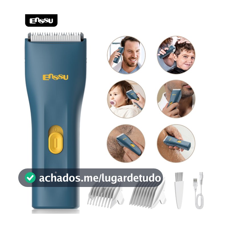 Máquina de Cortar Pelos Impermeável Sem Fio para Axilas e Áreas Íntimas dupla voltagem