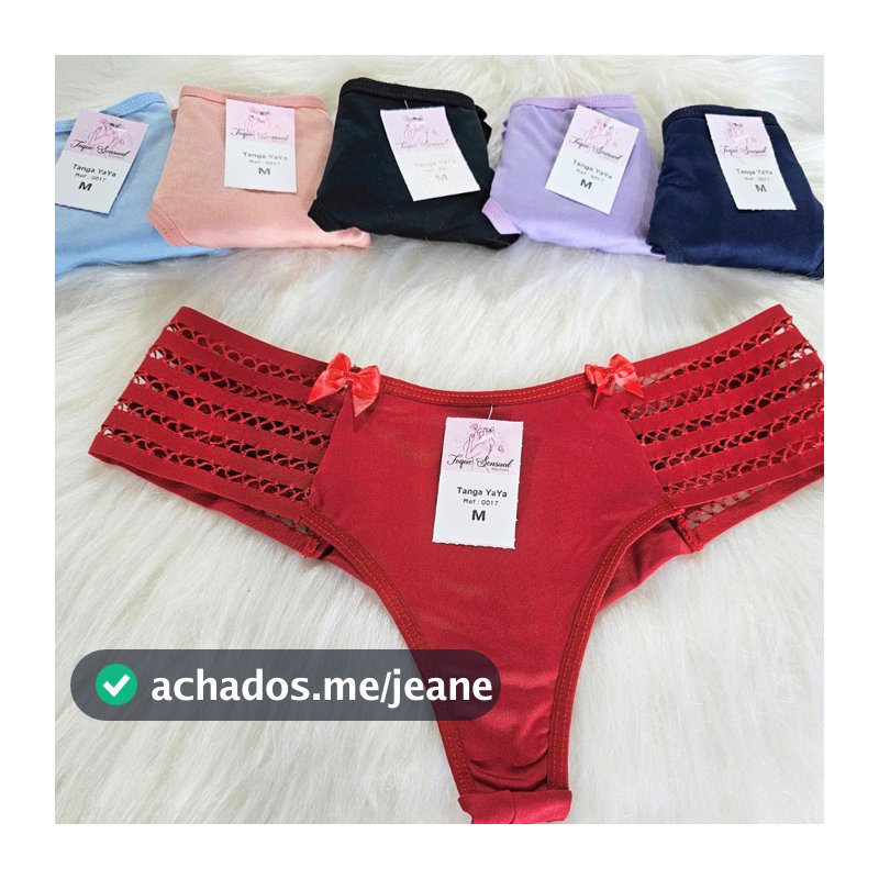 Kit 3 Calcinha Fio Duplo Com Forro de Algodão Para Dia a Dia com Elástico Conforto Lingerie Feminina
