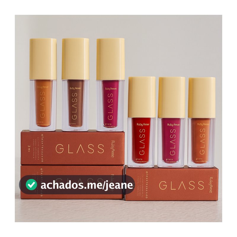 Gloss Laqueado Glass By Ruby Rose Brilho Labial Intenso Maquiagem Lábios
