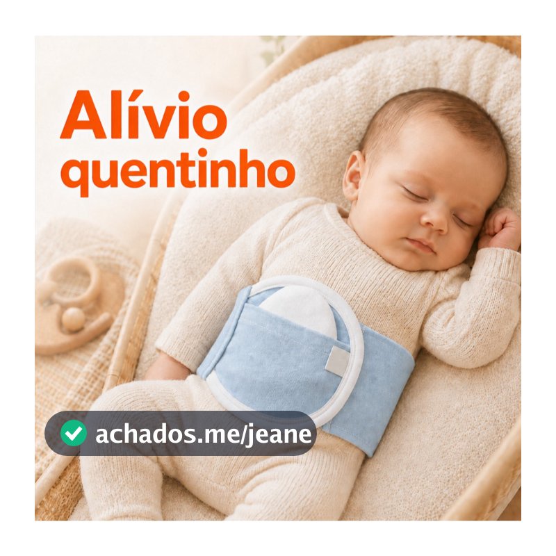 Cinta Térmica Bebê Anti Cólica Gases Bolsa Sementes Ervas Faixa Abdominal Alívio Recém Nascido
