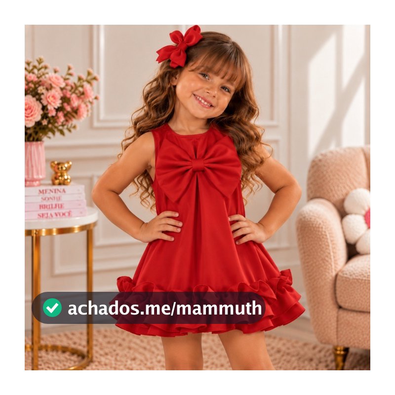 Vestido Infantil Festa Luxo Alfaiataria Premium Menina Laço Babados Elegante Casamento Aniversário