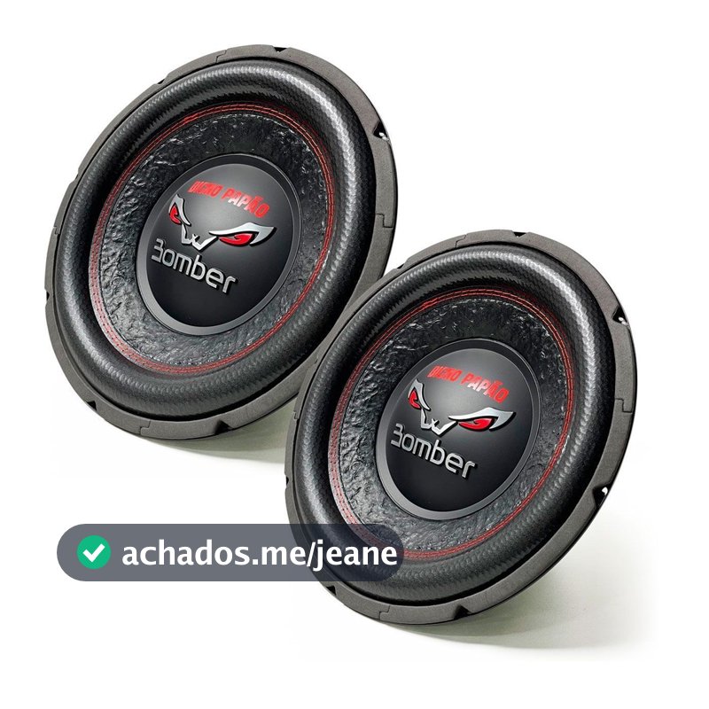 Kit 2 Subwoofer Bomber Bicho Papão 12 600w Rms 4 Ohms