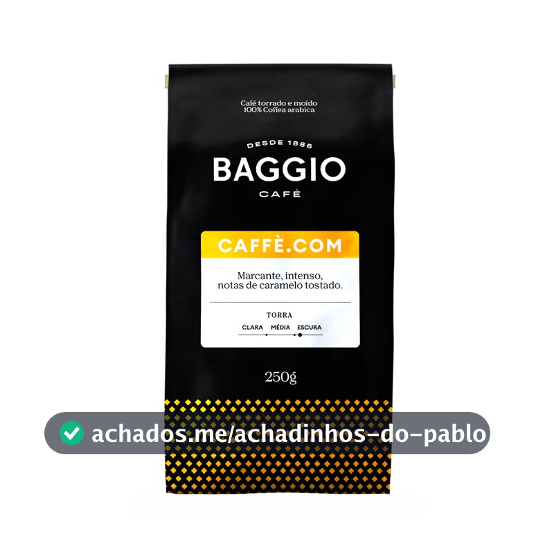 Baggio Café - Café Torrado e Moído Premium - Caffé.Com 250g