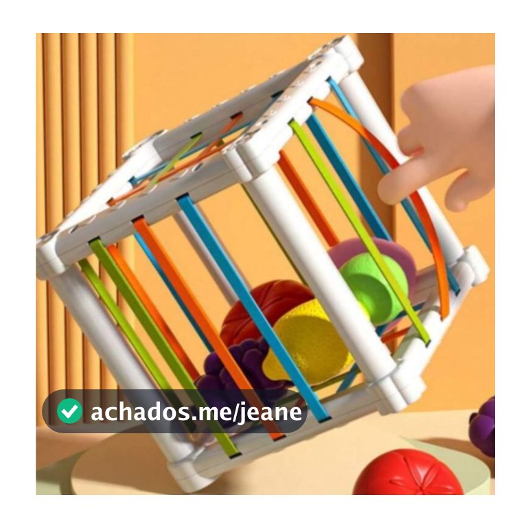 Cubo Divertido com Elástico Brinquedo Educativo Brinquedo Pedagógico Cubo Divertido