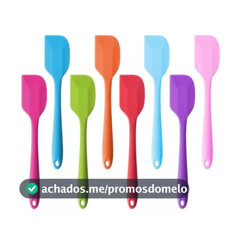 Espátula Pão Duro Silicone Maciço Reforçada 21 cm