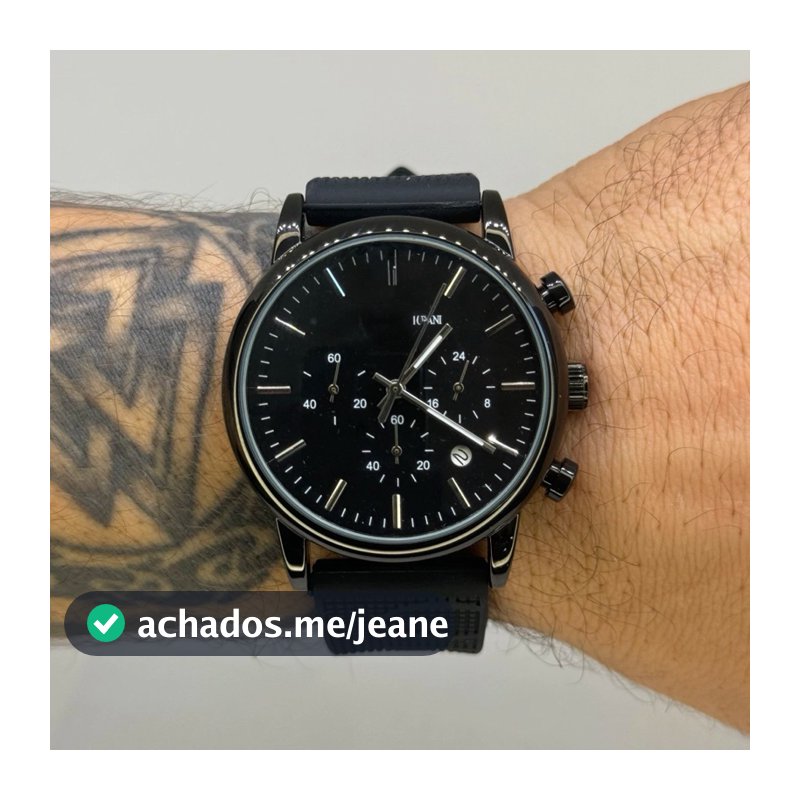 Mega Promoção Black Friday Relogio de Luxo All Black Multifuncional Com Cronografo 100% Funcional+Caixa e envio Rapido