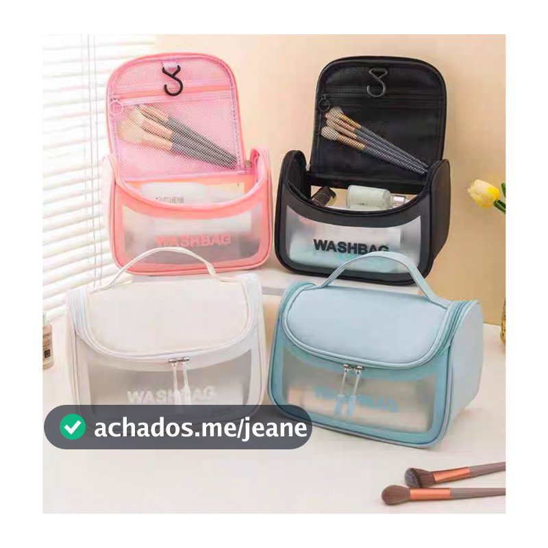 Bolsa Necessarie Transparente WashBag Impermeável 311