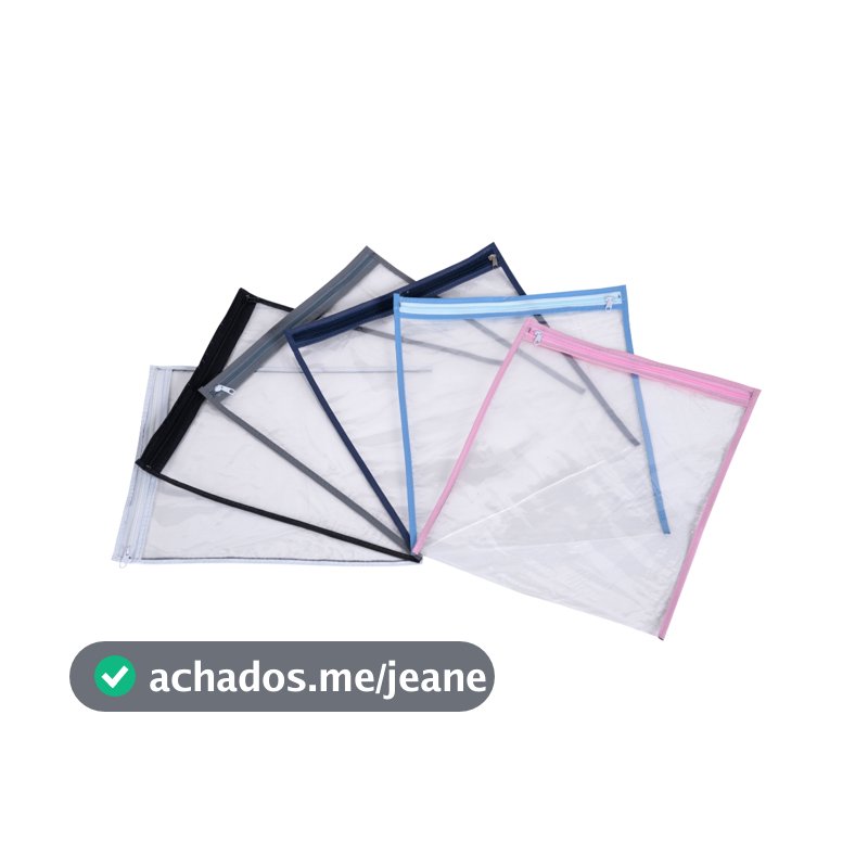 5 Saquinho Organizador Maternidade Transparente Multiuso Nécessaire