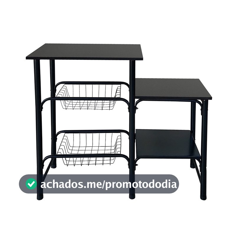 Fruteira Duplex 2 Em 1 - Suporte Microondas - Suporte Bebedouro Multi Uso - Duplex Monaco