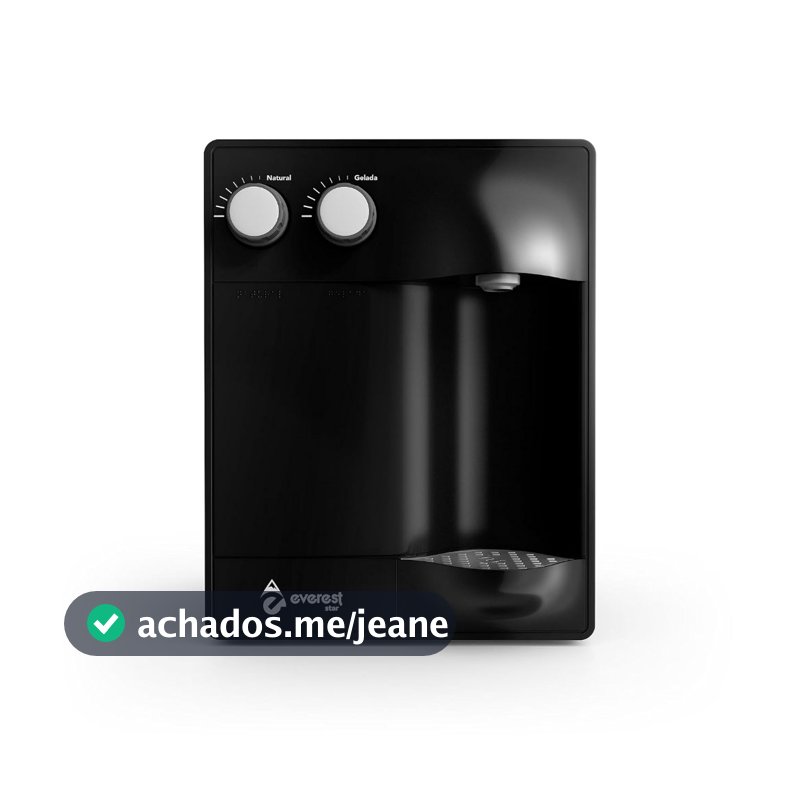 Filtro Purificador de Água Gelada Refrigerado com Compressor Soft Star Everest Preto Black