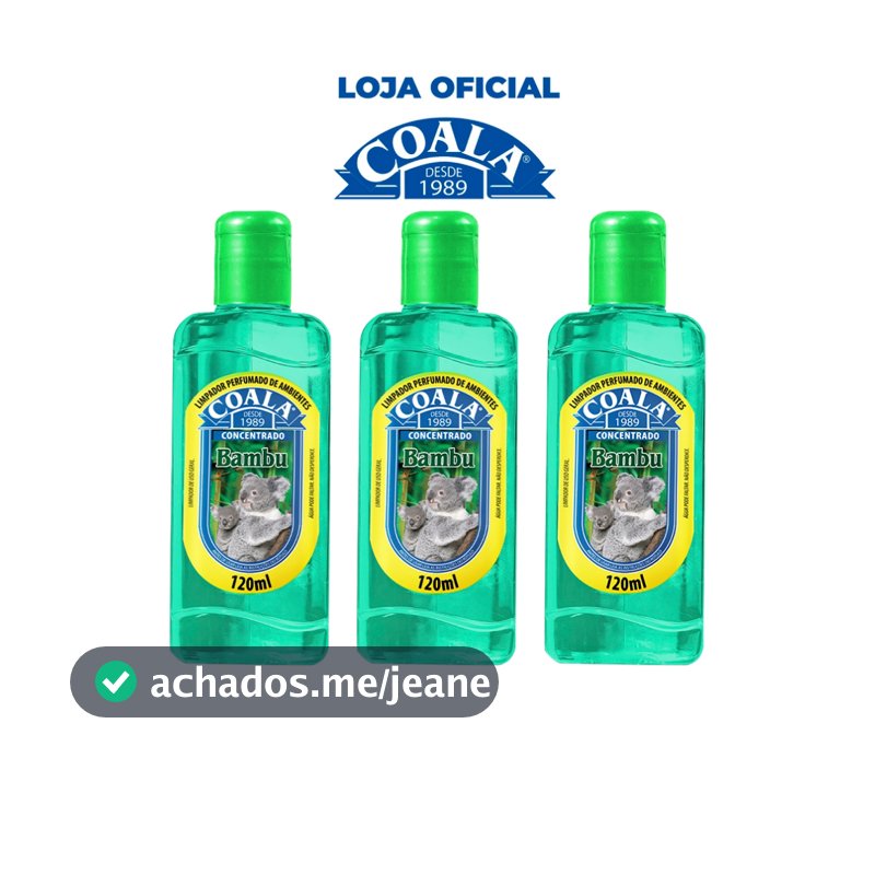 Combo 3 Limpadores Coala Bambu 120ml
