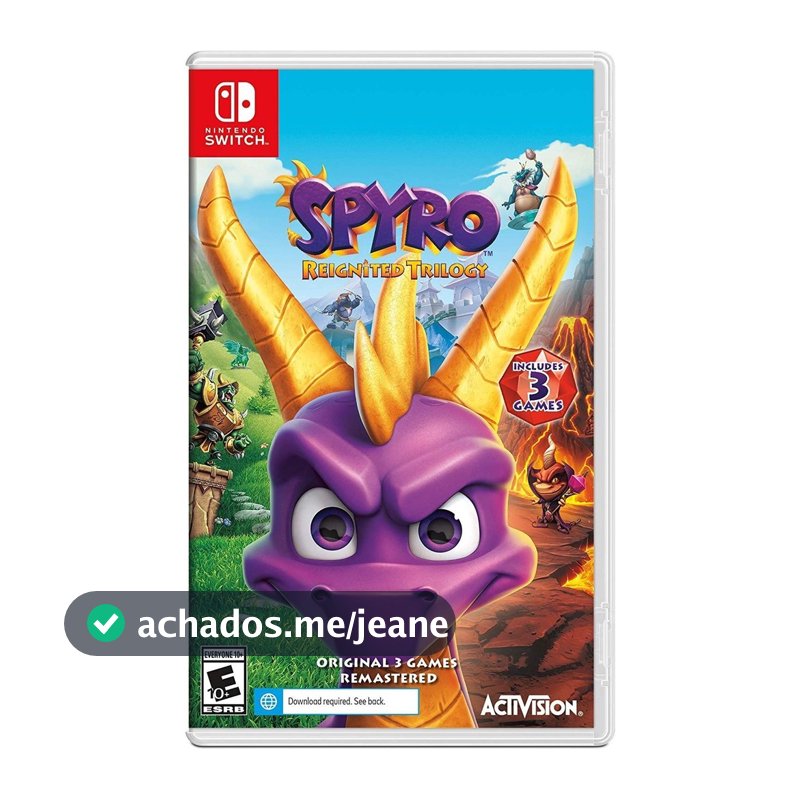 Spyro Reignited Trilogy Switch Midia Fisica