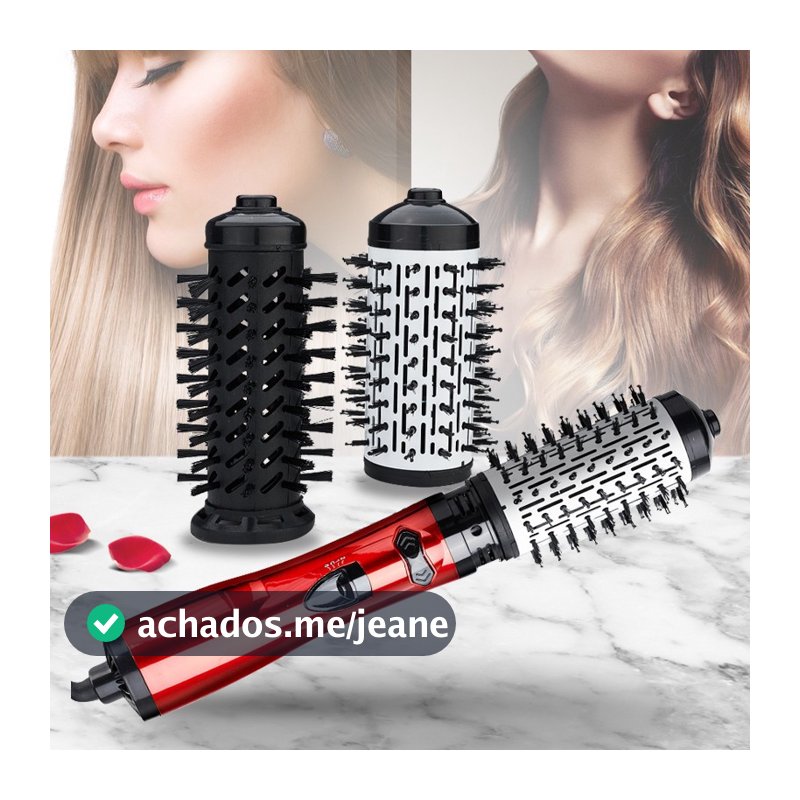 Escova Rotativa Elétrica Secador de cabelo Professinal 2 em 1  110v e 220v