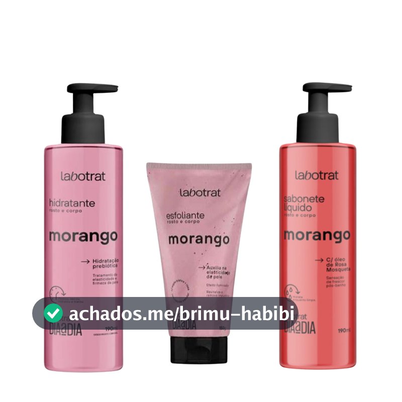 Kit Dia a Dia Cuidados Diários Rosto e Corpo Esfoliante, Hidratante e Sabonete Labotrat