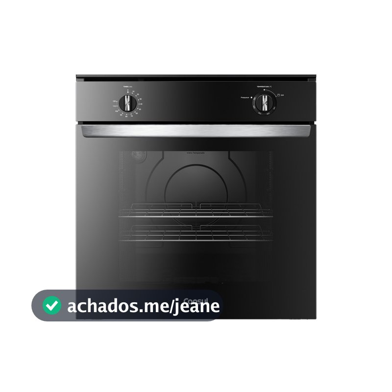 Forno de Embutir a Gás 78 Litros Preto com Grill - COA84CE