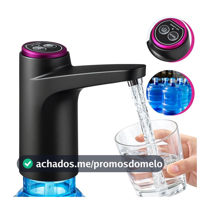 Bebedouro bomba elétrica para galão Água Recarregável bomba de água para galão de 5L/10L/20L