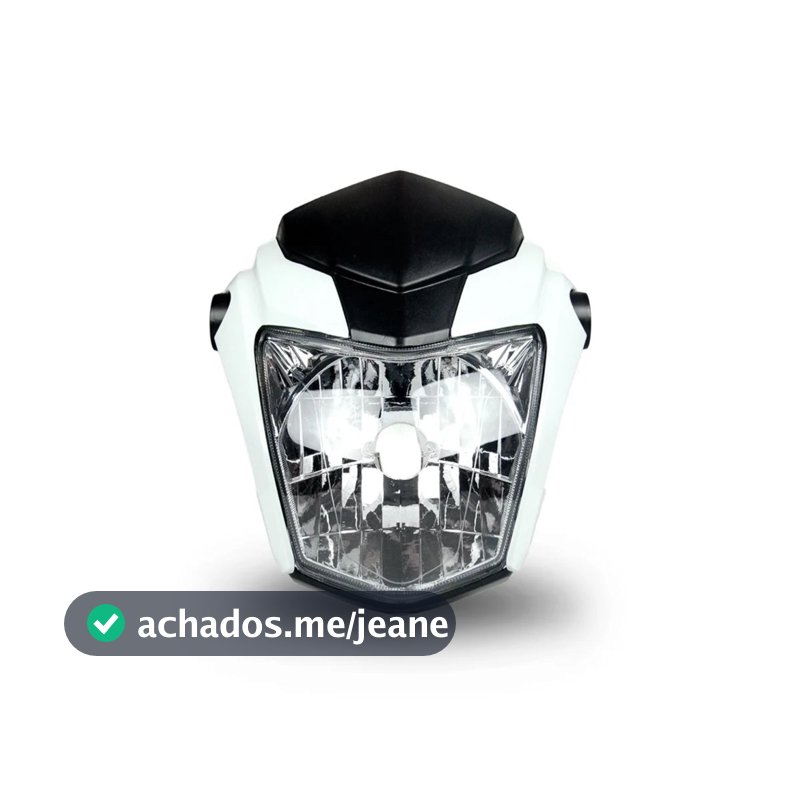 Frente Farol Completa Cg/Titan 2016 até 2021 (Branco Perolizado) Modelo Padrão Honda Pronta Entrega identico ao original