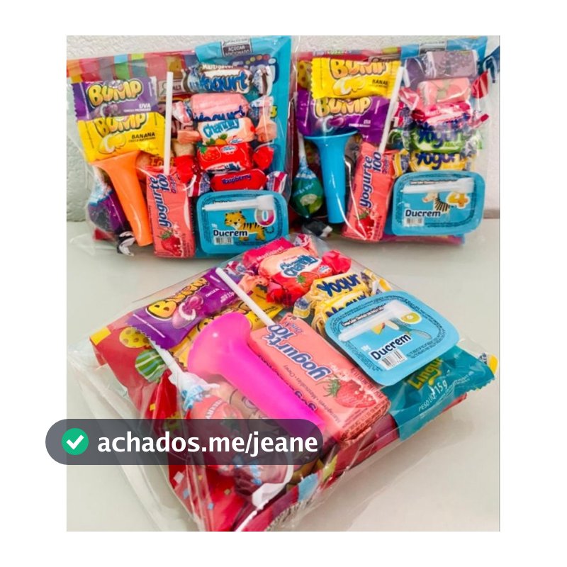 Kit Saquinho de doces Guloseimas Para Festas E Aniversário Infantil Saquinho Com 12 Doces Pronto Para Uso