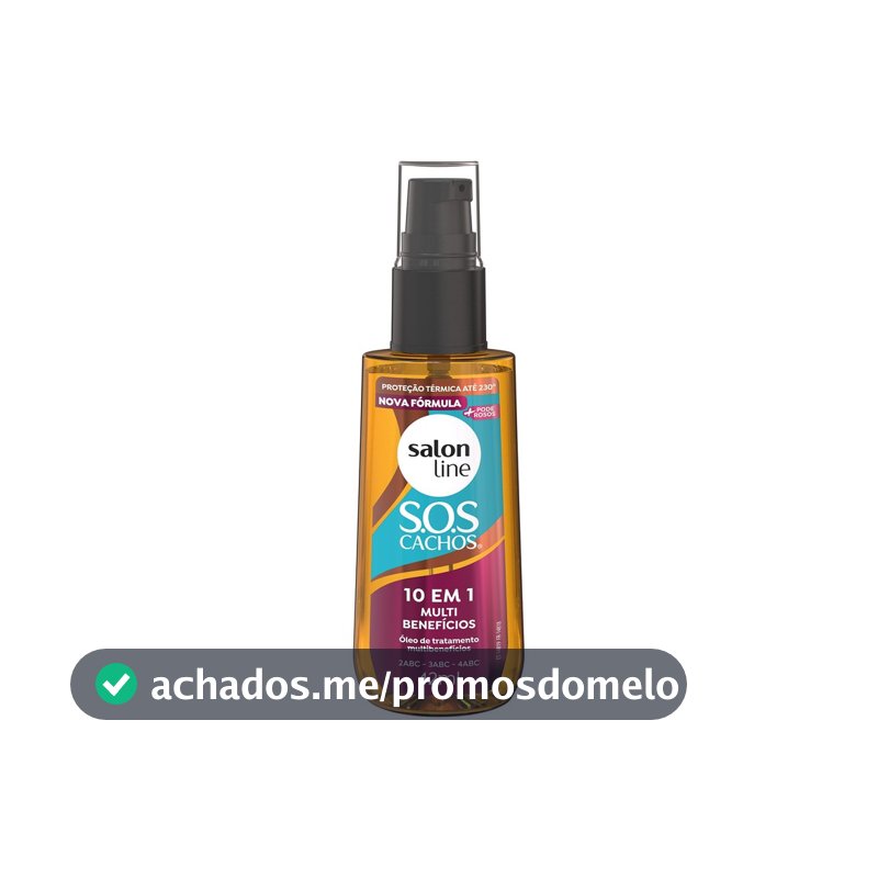 Óleo de Tratamento SOS Cachos 10 em 1 Multibenefícios 42ml