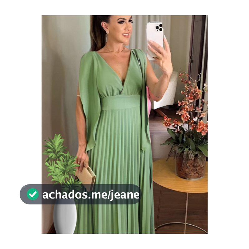 Vestido Longo Plisado Decote V Vestido Para Madrina de Casamento Festas Formatura